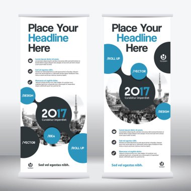 İş broşürü. Değiştirilebilir resimli kurumsal tasarım broşürü