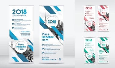 İş broşürü. Değiştirilebilir resimli kurumsal tasarım broşürü