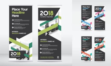 İş broşürü. Değiştirilebilir resimli kurumsal tasarım broşürü