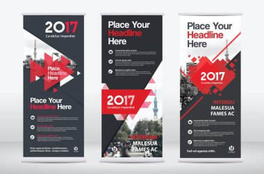 İş broşürü. Değiştirilebilir resimli kurumsal tasarım broşürü