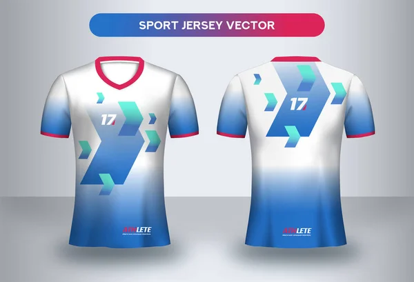 Modèle Conception Maillot Football Corporate Design Shirt Uniforme Club Football — Image vectorielle