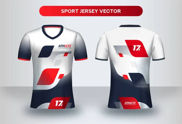 Modèle Conception Maillot Football Corporate Design Shirt Uniforme Club Football — Image vectorielle