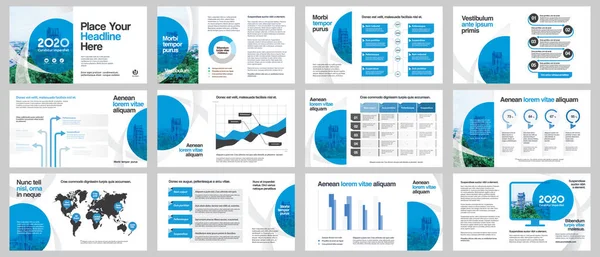 Πρότυπο Business Brochure Φύλλο Εταιρικού Σχεδιασμού Αντικαταστάσιμη Εικόνα — Διανυσματικό Αρχείο
