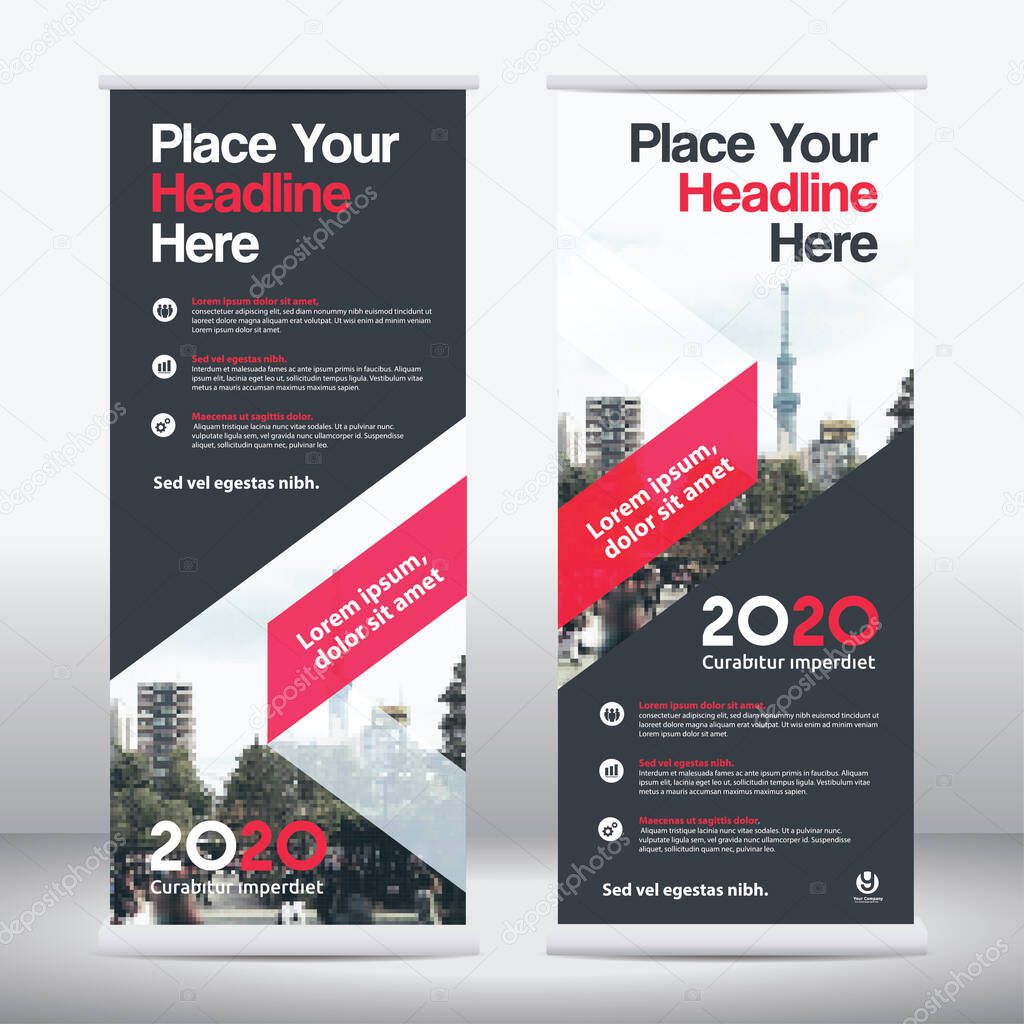 Business Brochure Template. Corporate Design Leaflet with replaceable image
