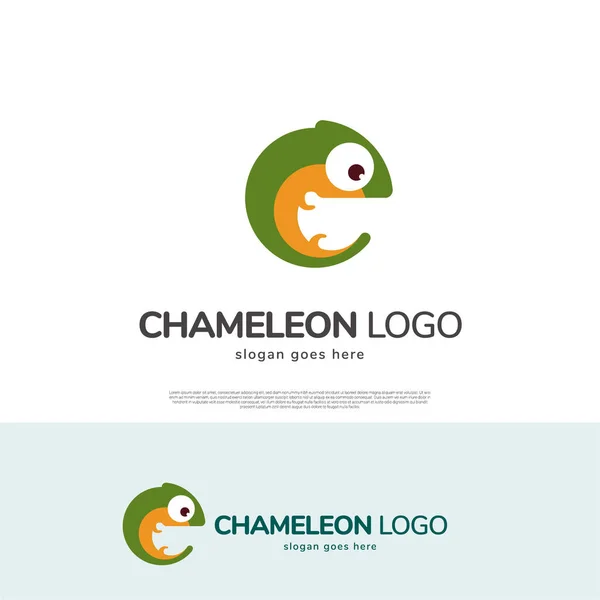 Дизайн Логотипа Хамелеона — стоковый вектор