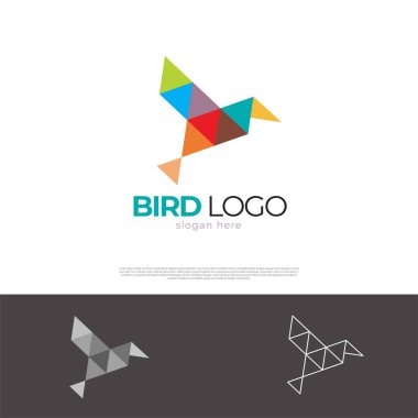 Kuş logosu sembol tasarımı