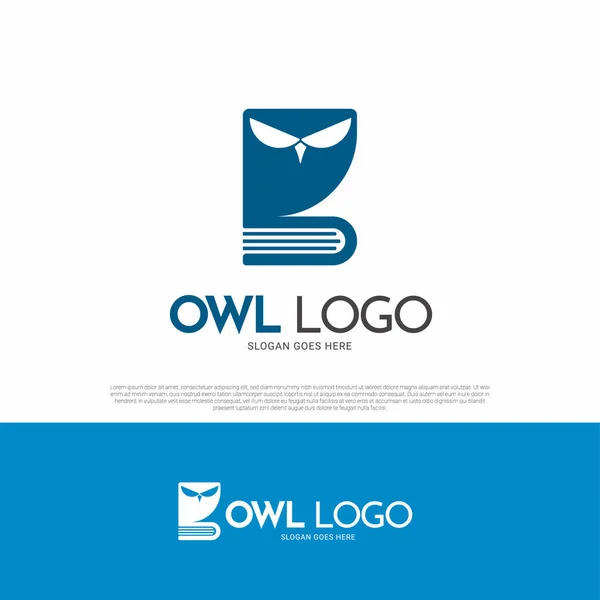 Búho Pájaro Logotipo Icono Símbolo Diseño — Vector de stock