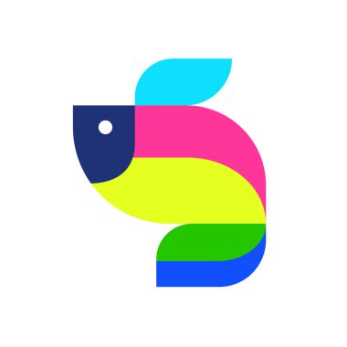 Okyanus balığı logosu simgesi