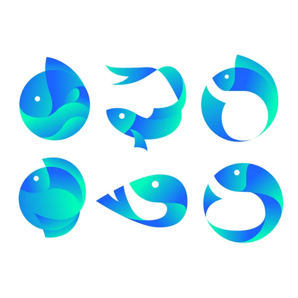 Σύμβολο Εικονίδιο Θαλάσσιου Ψαριού — Διανυσματικό Αρχείο