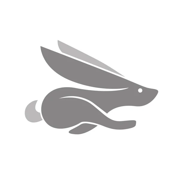 Símbolo Logotipo Animal Estimação Mamífero Coelho Ilustração De Stock