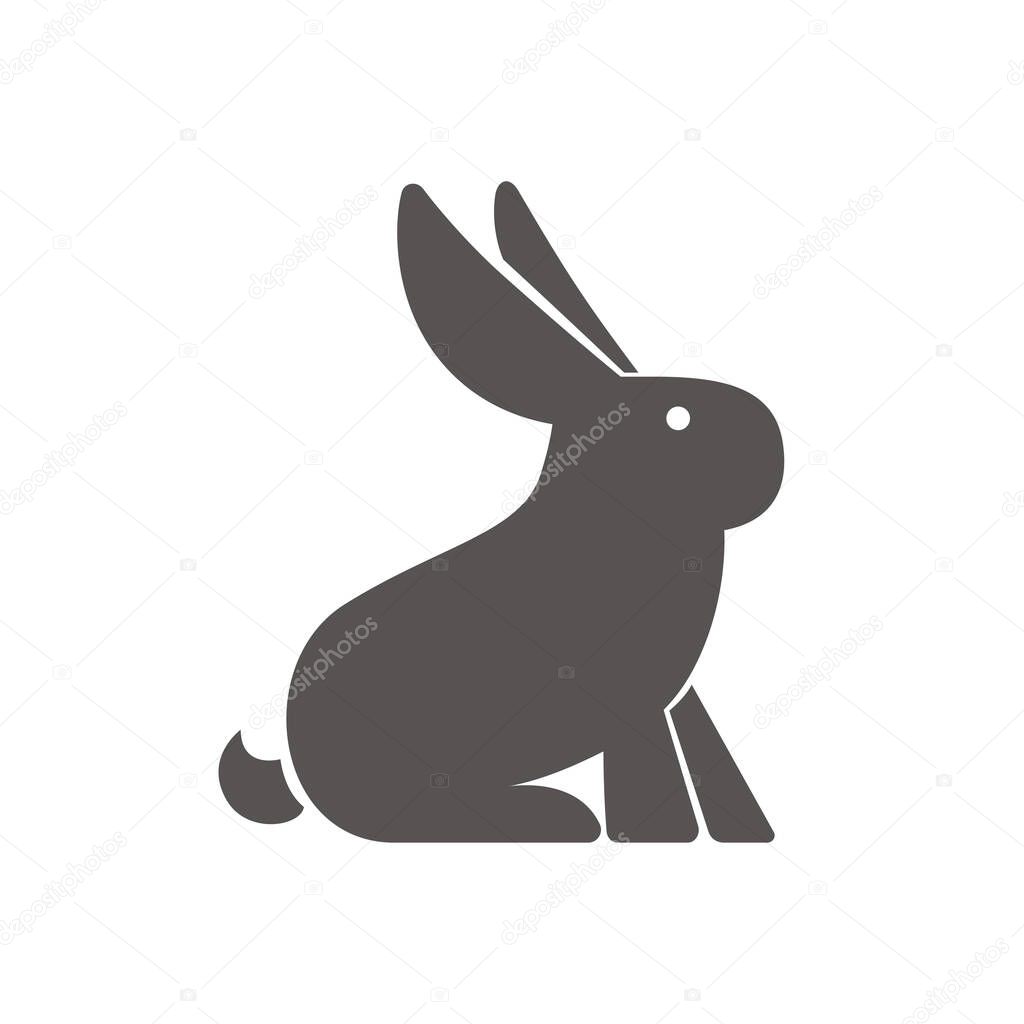 Rabbit Mammal Animal Pet Logo icon Symbol