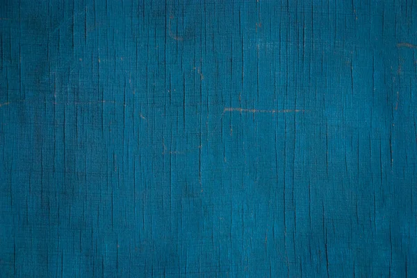 Textura Azul Esverdeada Escura Parede Madeira Compensada Desbotada Com Rachaduras — Fotografia de Stock
