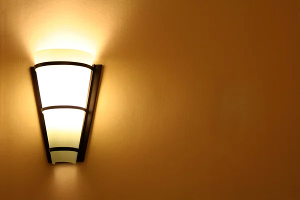 Lighted Wall lamp — Stock Photo, Image