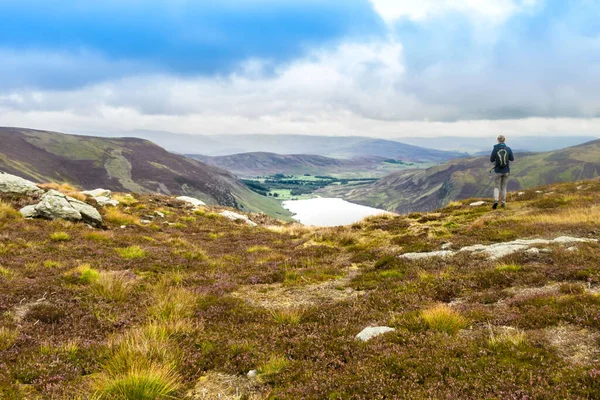 Wanderweg Cairngorms National Park Mit Wunderschöner Landschaft Und Loch Lee — Stockfoto