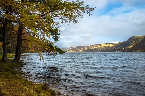 Útvonal Loch Muick Körül Royal Deeside Ban Ballater Aberdeenshire Skócia — Stock Fotó