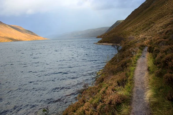 Vägen Runt Loch Muick Royal Deeside Ballater Aberdeenshire Skottland Storbritannien — Stockfoto