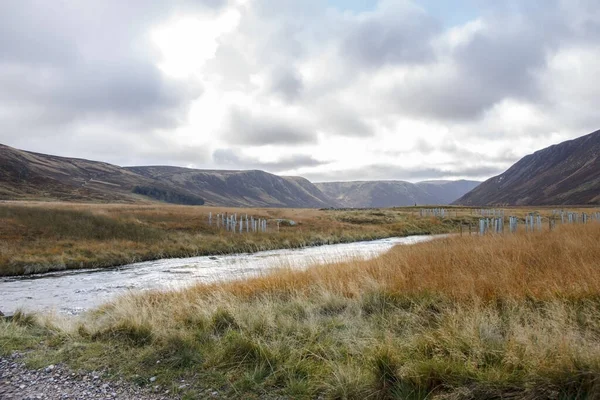 Caminho Redor Loch Muick Royal Deeside Ballater Aberdeenshire Escócia Reino — Fotografia de Stock