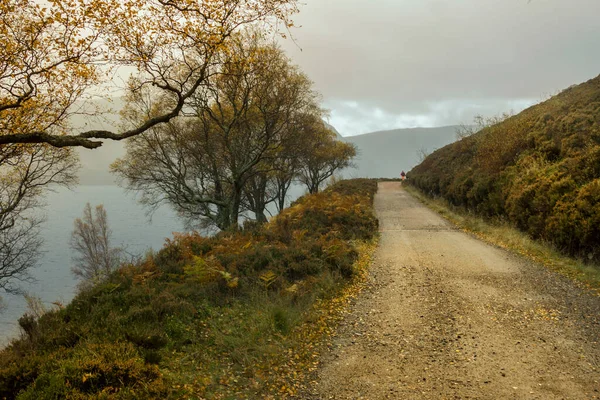 Camino Alrededor Loch Muick Royal Deeside Ballater Aberdeenshire Escocia Reino — Foto de Stock