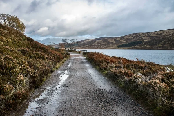 Caminho Redor Loch Muick Royal Deeside Ballater Aberdeenshire Escócia Reino — Fotografia de Stock