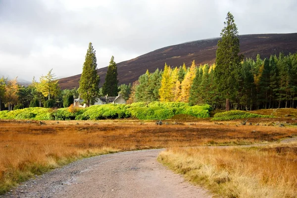 Route Lochnagar Ballater Royal Deeside Aberdeenshire Scotland Cairngorms National Park — Stock Photo, Image