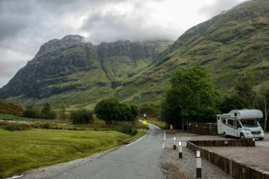 Glencoe, İskoçya 'nın güzel manzarası.