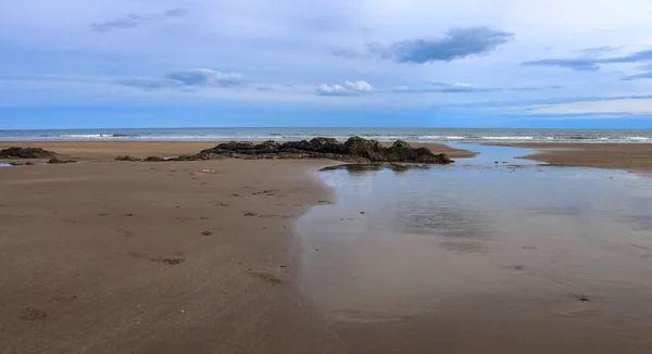 Cyrus Beach Aberdeenshire Scotland — 图库照片