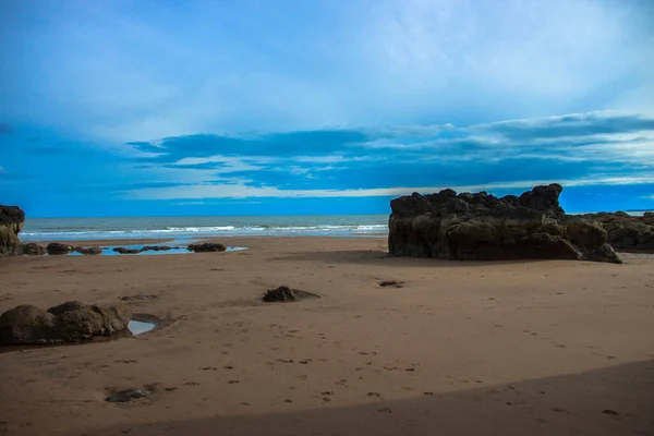 Cyrus Beach Aberdeenshire Scotland — 图库照片