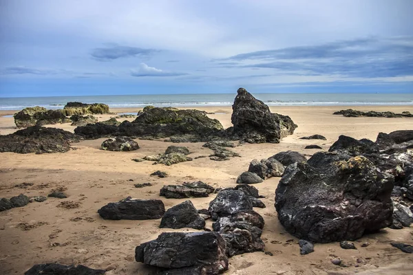 Cyrus Plajı Aberdeenshire Skoçya Ngiltere — Stok fotoğraf