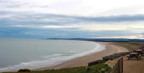 Cyrus Beach Aberdeenshire Szkocja Zjednoczone Królestwo — Zdjęcie stockowe