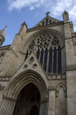 St Albans Katedrali veya Katedral ve St. Alban Manastırı Kilisesi. Hertfordshire, İngiltere, İngiltere.