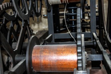 St Albans Katedrali 'ndeki astronomik saatin kopyası. Wallingford' lu Richard tarafından yapıldı. St Albans, Hertfordshire, İngiltere, İngiltere.