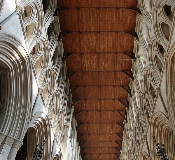 Détail Cathédrale Albans Hertfordshire Angleterre Royaume Uni — Photo