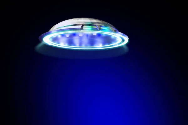 UFO in the night. Unidentified Flying Object.