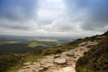 Dağlarda manzara var. Aberdeenshire, İskoçya, İngiltere