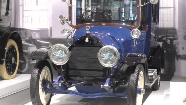 Pyshma Ryssland 2021 Utställning Retrobilar Bil King Series Landaulette 1913 — Stockvideo