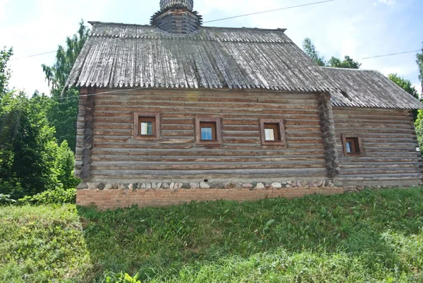 Archangel Michael Chapel Wooden 1825 Moved Village Antonovo Privolzhsky District — Stock Photo, Image