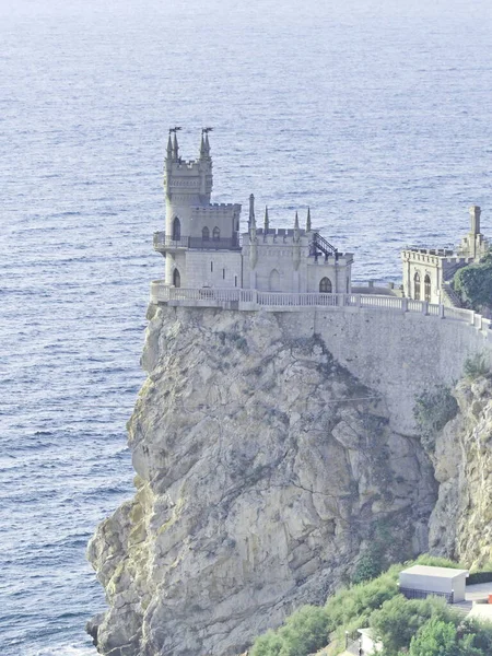 Nido Rondini Castello Gotico Sulla Scogliera Del Mare Emblema Della — Foto Stock