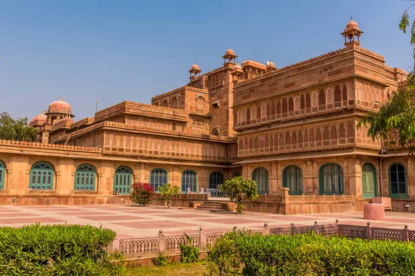 Pohled Přes Vnitřní Roh Paláce Lalgarh Bikaner Rajasthan Indie — Stock fotografie