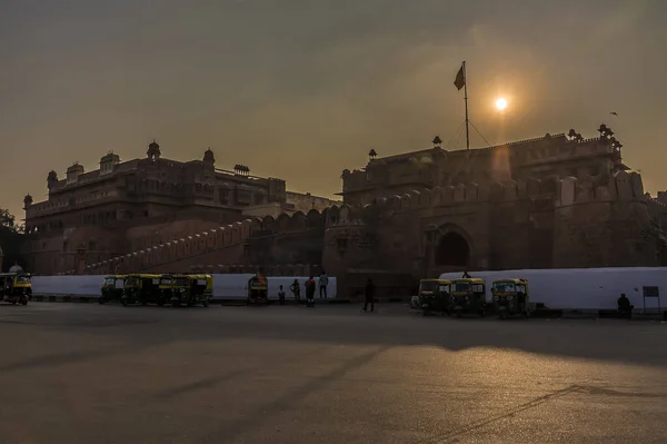 Una Vista Attraverso Ingresso Del Forte Junagarh Bikaner Rajasthan India — Foto Stock