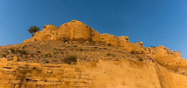 Blick Nach Oben Auf Die Altstadt Jaisalmer Rajasthan Indien — Stockfoto