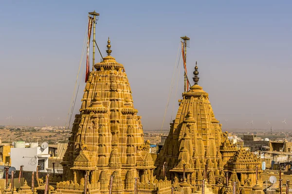 Pohled Přes Střechy Starého Města Jaisalmeru Rajasthan Indie — Stock fotografie