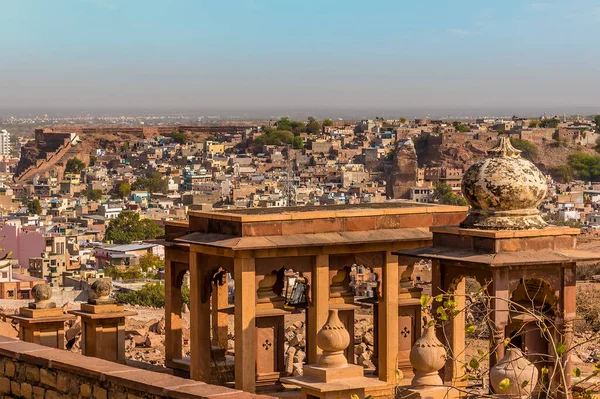 Widok Błękitne Miasto Jodhpur Rajasthan Indie — Zdjęcie stockowe