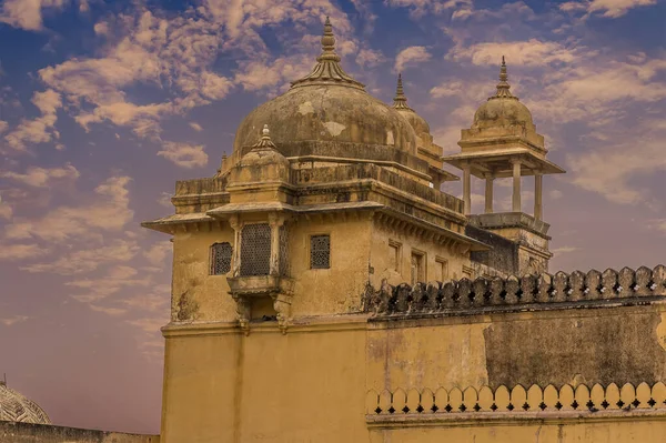 Ett Torn Befästningarna Ovanför Jaipur Rajasthan Indien — Stockfoto