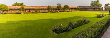 Fathepur Sikri, Hindistan 'daki terk edilmiş tapınağın manzarası.