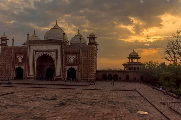 Blick Auf Die Nordseite Des Taj Mahal Komplexes Agra Indien — Stockfoto