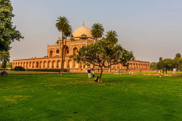 View Corner Humayan Tomb Dehli India — Stock Photo, Image