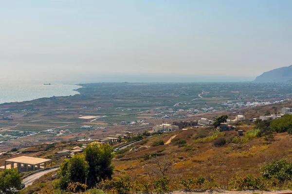 View Eastern Side Santorini Summertime — Stock Photo, Image