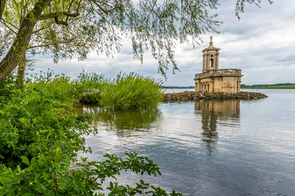 Pohled Jih Rutland Water Velké Británii Normantonu — Stock fotografie