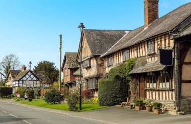 İngiltere 'nin Pembridge köyünün manzarası