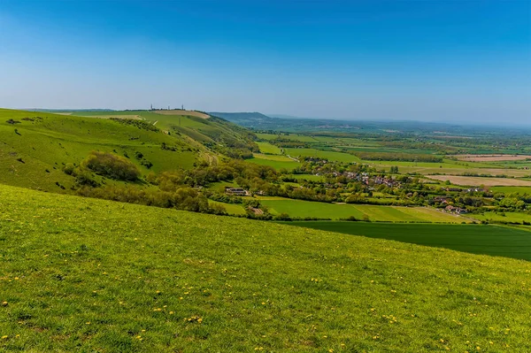 Une Vue Long Des South Downs Près Brighton Sussex Par — Photo